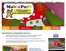 Tablet Screenshot of mobiliarioparquedebolas.com